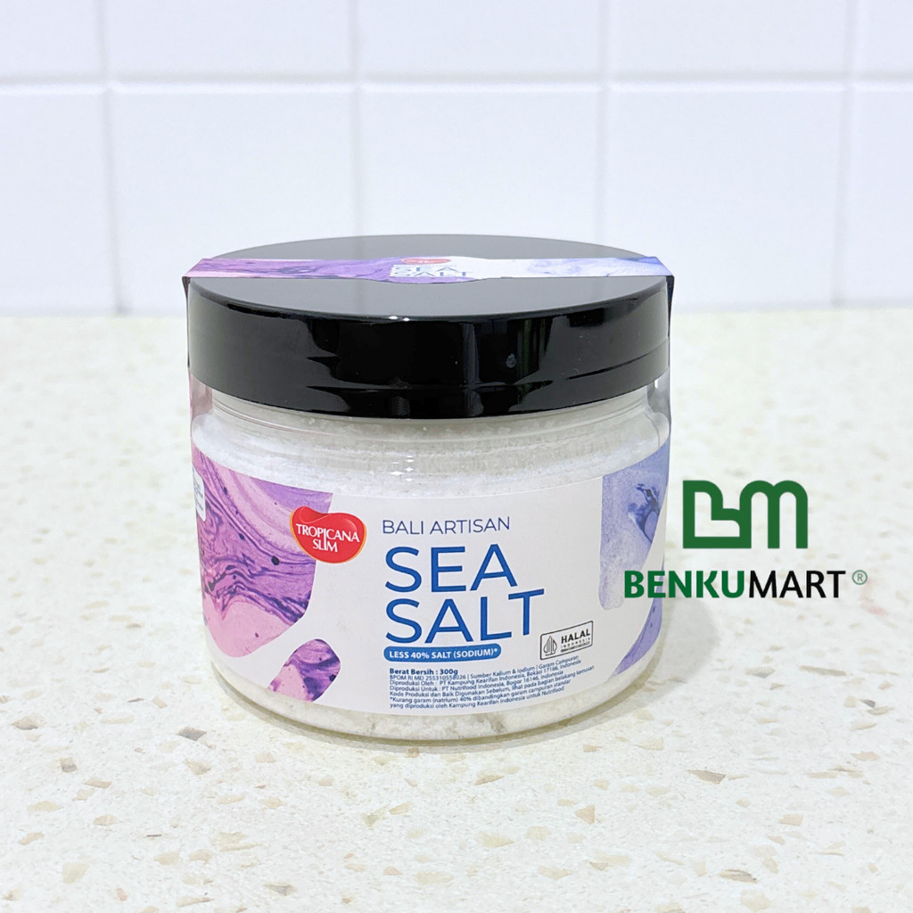 

Tropicana Slim Sea Salt (300 gram) Bali Artisan - Garam Bali Rendah Natrium 300gr
