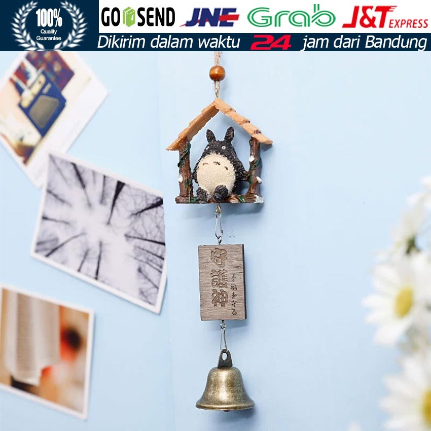 Wind Chime Karakter Ghibli Totoro 15cm / Lonceng Angin Lucu Dekorasi Taman & Teras, Hiasan Dinding G