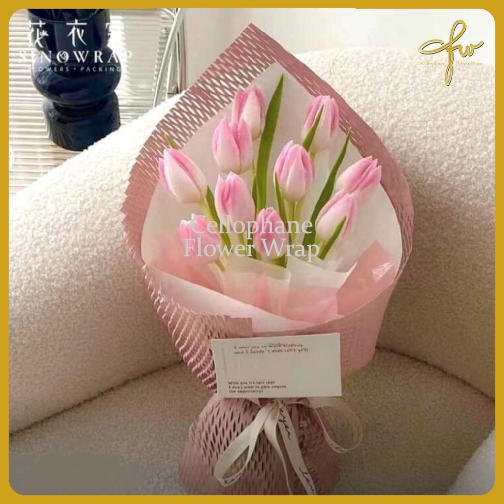

PROMO!(1 Roll)Kertas Buket Beehive Paper Flower WrappingREADY