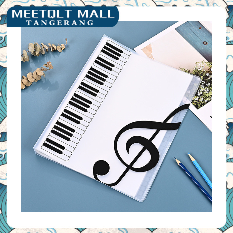 

Buku Partitur Musik A4 40 Lembar Notasi Piano Populer Insert-Type Folder Dengan Indeks Kategori
