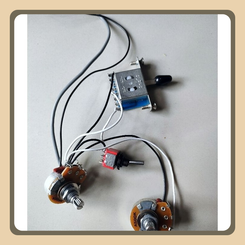 Wiring gitar elektrik ibanez AZ suhr 5 way Volume tone split coil