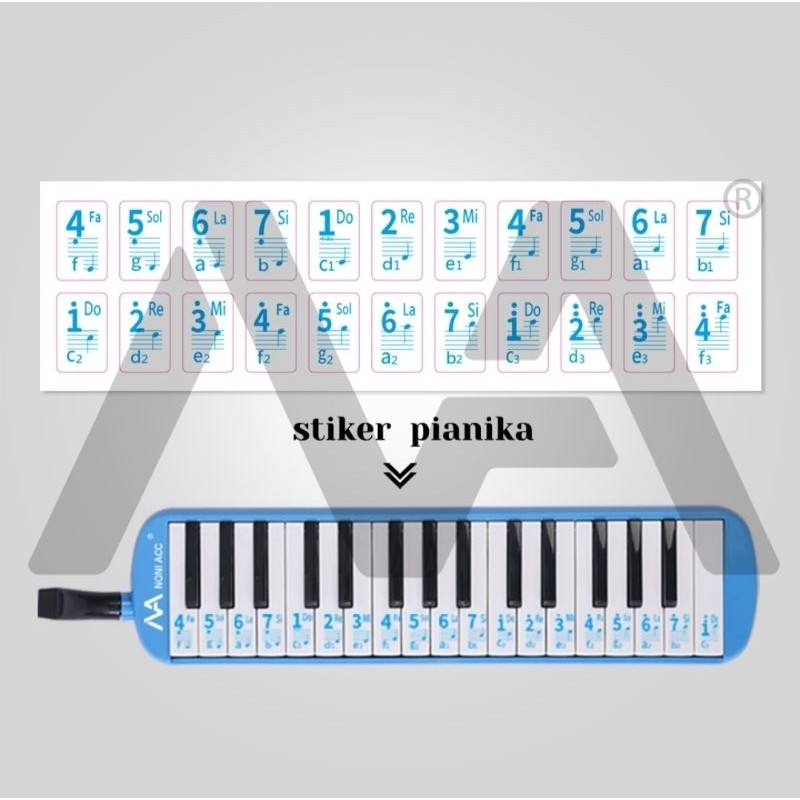 

[ HDR ] - Promo Sticker Not pianika Polos Noni ACC 2set bisa pilih warna bR5