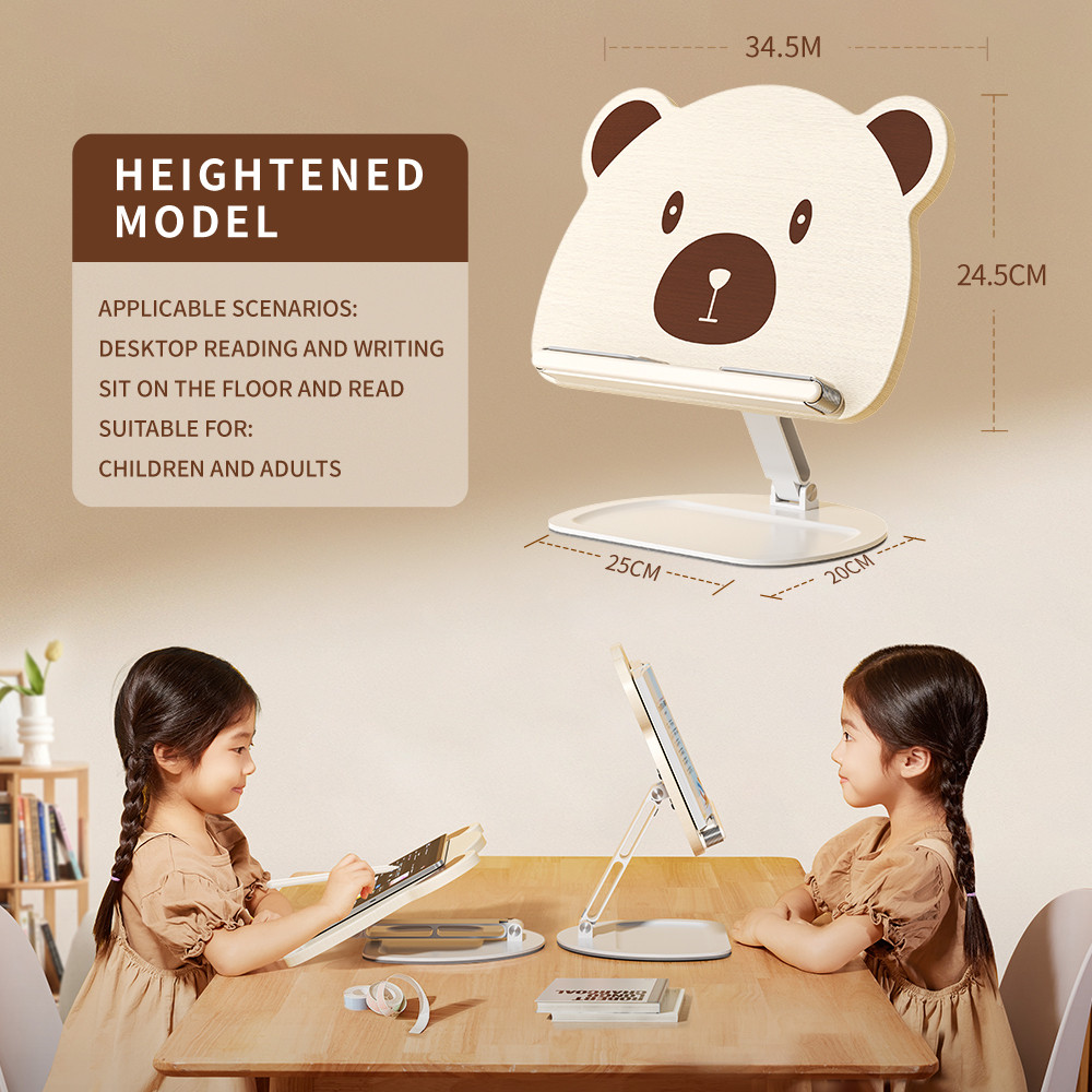 

JOPREE YD23 Book Page Holder Metal Custom Wooden Recipe Book Holder Cartoon Book Stand For Kids