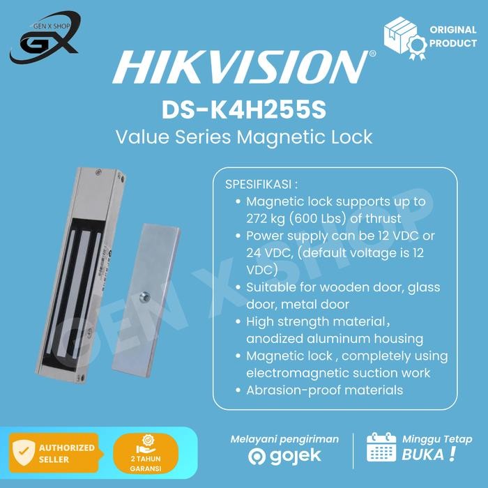 

Hikvision M-Lock DS-K4H255S Value Magnetic Locks