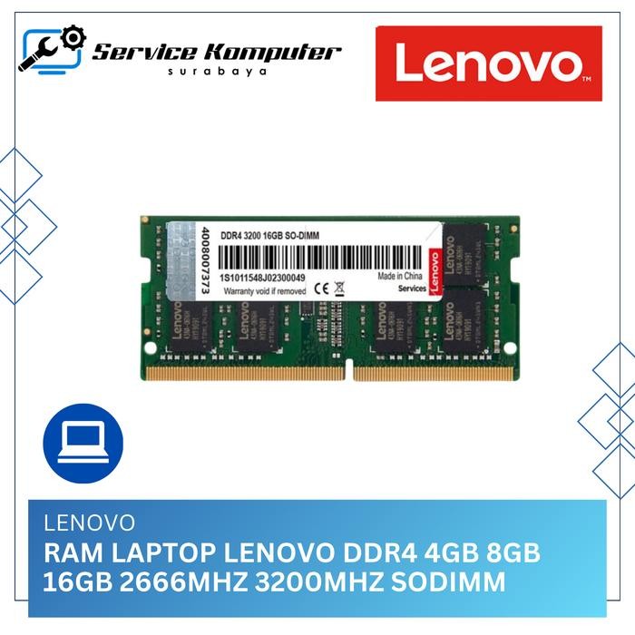 Memory RAM Laptop Lenovo Sodimm DDR4 4GB 8GB 16GB 2666MHz 3200MHz Original