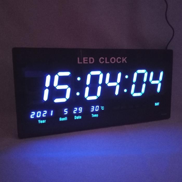 Jam dinding digital led TNT 4800 - Led biru