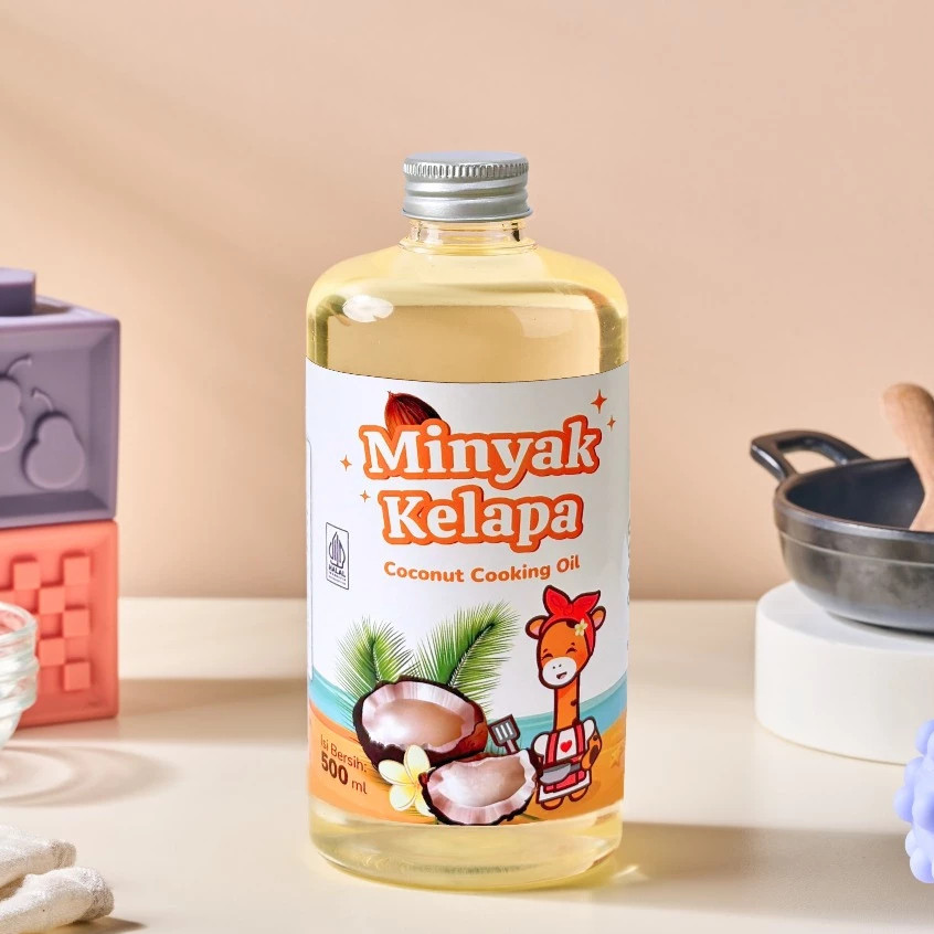 

Plum & Blum Coconut Oil 500g – Minyak MPASI Bayi, Booster BB Alami