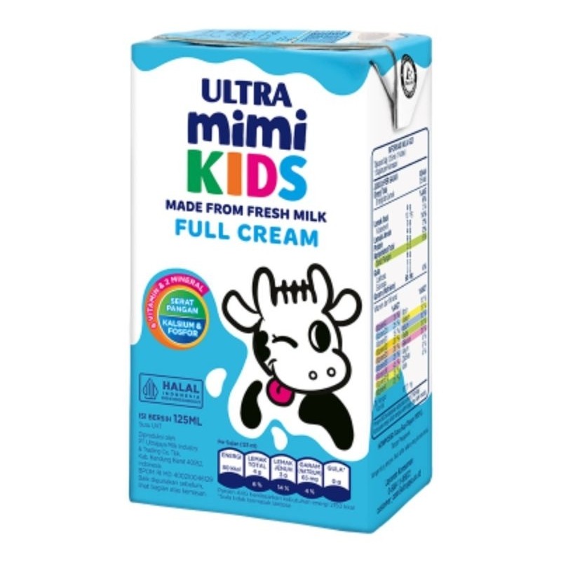 

Ultra Mimi Susu UHT Full Cream 125ml - Karton (40pcs)