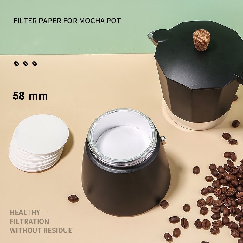

One Two Cups Kertas Saringan Kopi Coffee Filter Paper Moka Pot 100 PCS - OJ-1