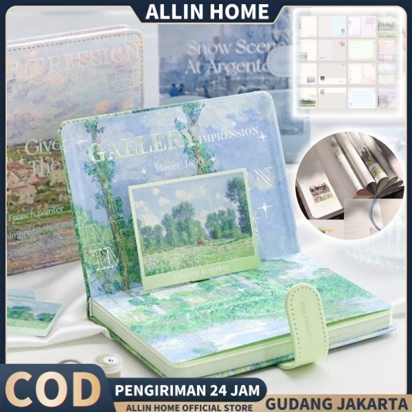 

Buku Diary Rosyposy Nature Pemandangan Art Museum Seri Lukisan Minyak Lukisan Tiga Dimensi Halaman Judul Buku Catatan Kulit