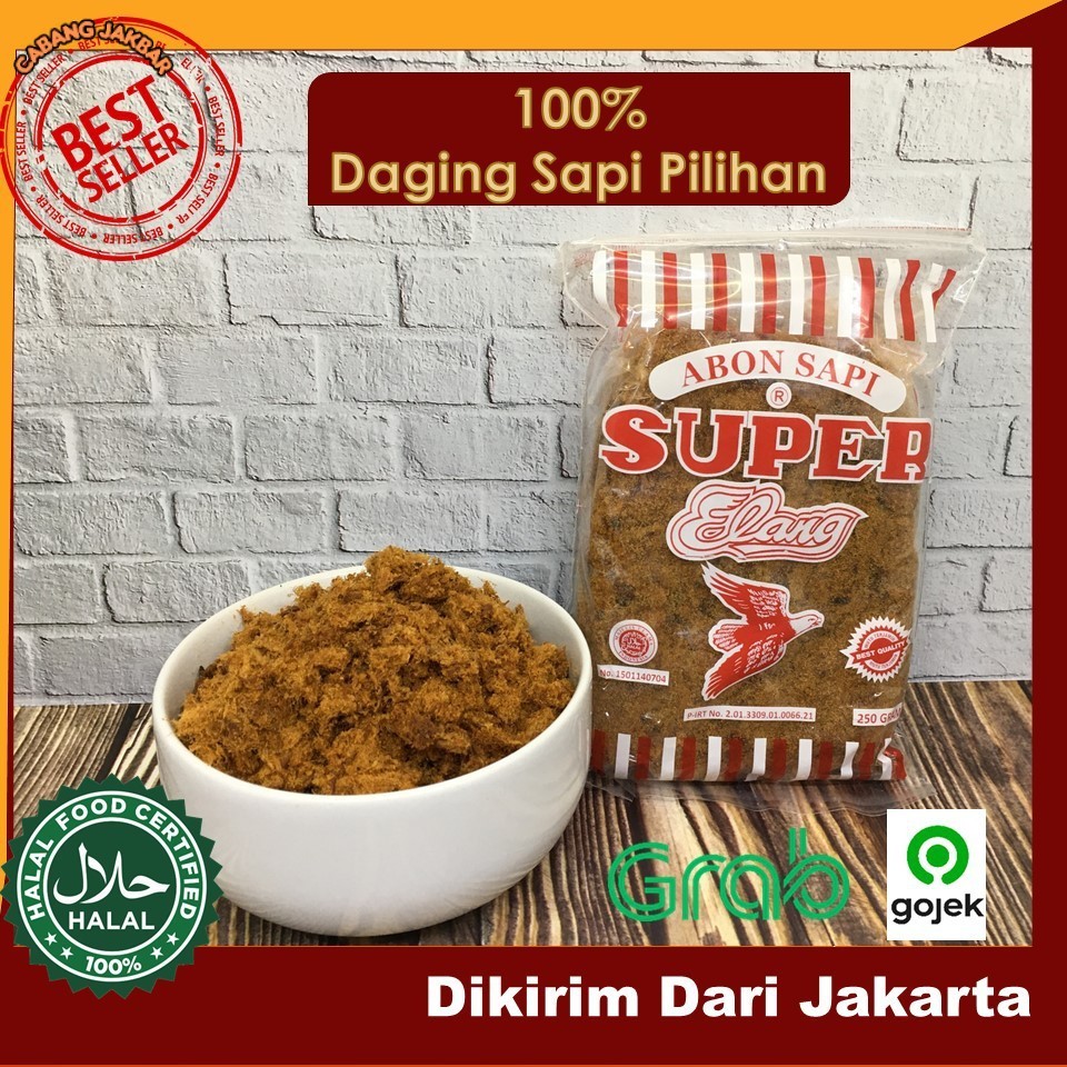 

Abon Sapi Asli SUPER CAP ELANG 100g Abon Sapi MANIS dan Rasa Abon Sapi Pedas