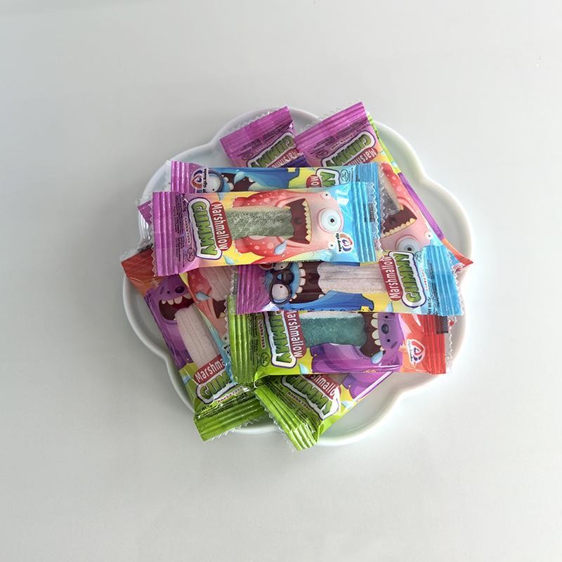 

MARSHMALLOW GUMMY LIDAH MOSTER Rasa:Jeruk,Stroberry,Anggur,Blueberry 1Box 30 PCS