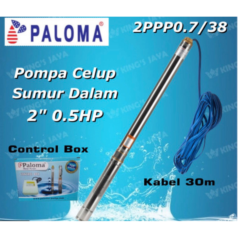 MESIN POMPA AIR MINI CELUP POMPA SATELIT POMPA SUMUR BOR 2” CASING PIPA 2” MERK PALOMA