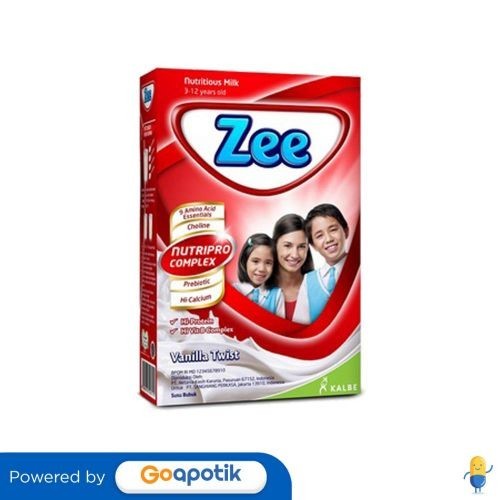 

Zee Susu Bubuk Anak Usia 3-12 Tahun Rasa Vanila 350 Gram Dus