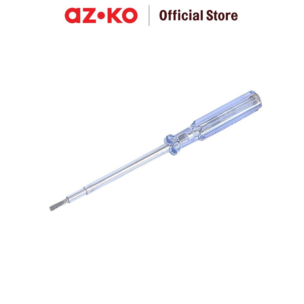 AZKO Tactix Obeng Tespen 125-250 V 19 cm - Biru Voltage Tester Alat Pengukur Elektronik Obeng Pendet