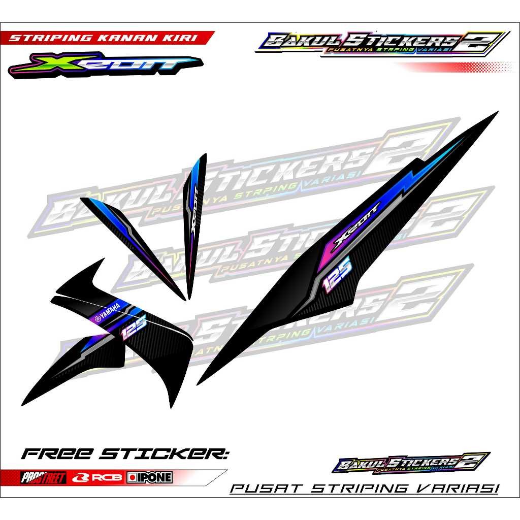 Striping Variasi Yamaha Xeon/ Sticker List Variasi Motor Yamaha Xeon