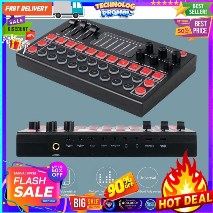 Mixer - Soundcard - USB Sound Card Live Broadcast Recording - MOOER M9