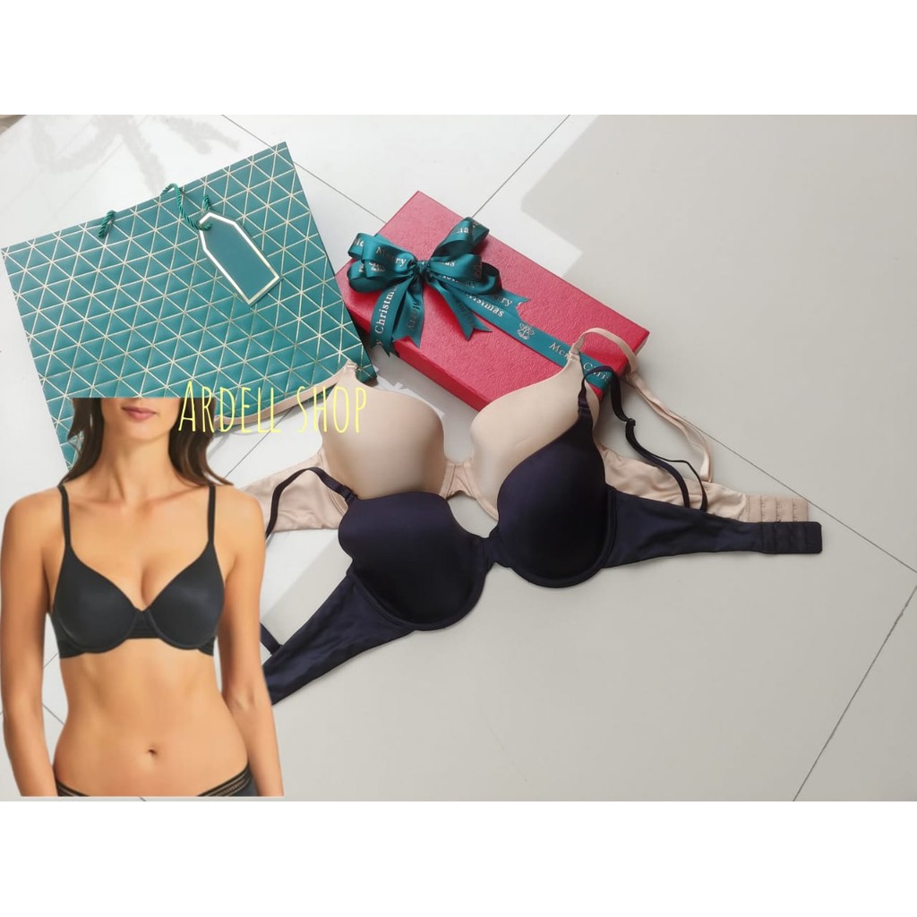 Fine Lines Bra Wanita Full Cup Kawat 32C - Hitam / Busa Tipis Nyaman Adem - BTP