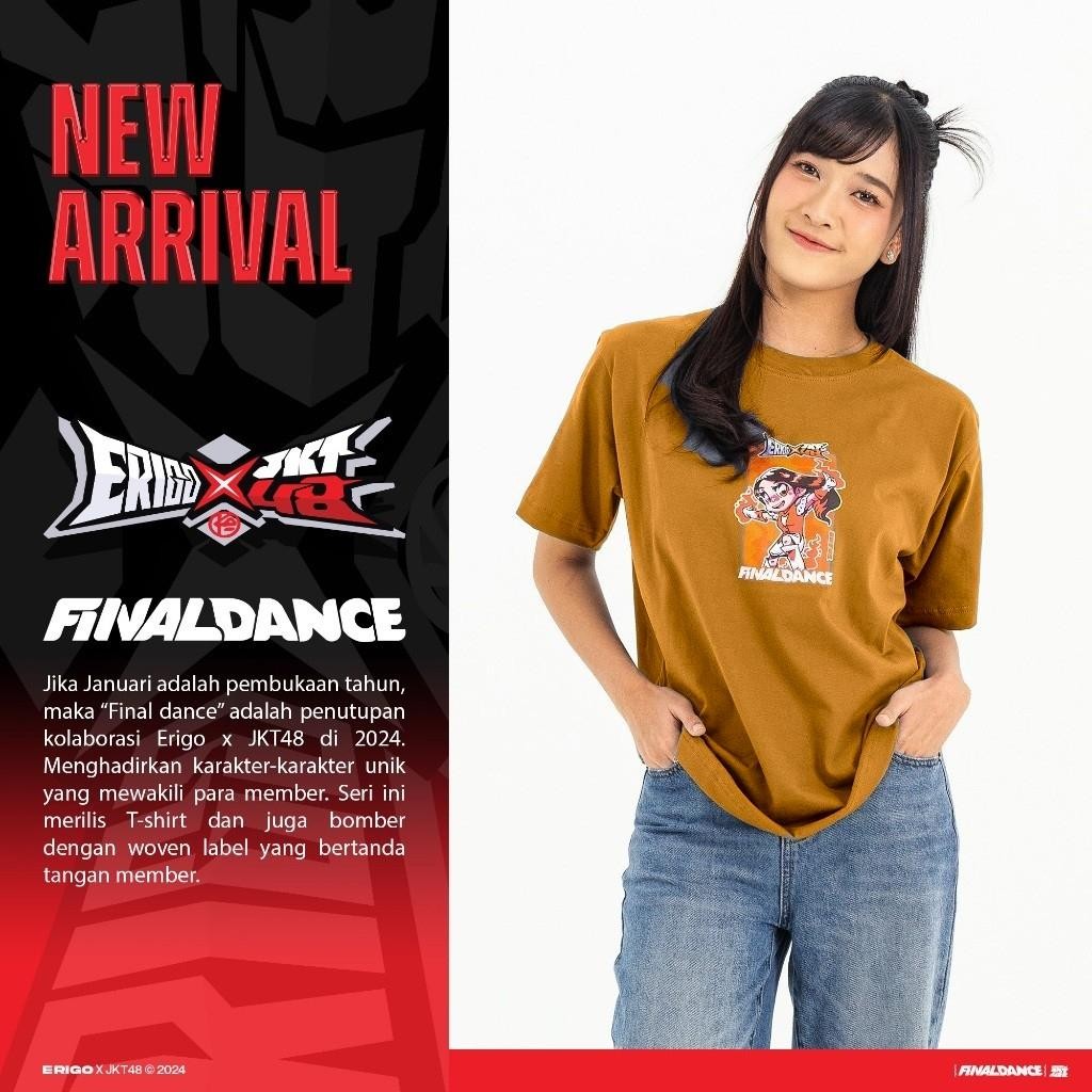 【COD】 Erigo T-shirt Oversize | JKT48 Oniel Final Dance Khaki Unisex