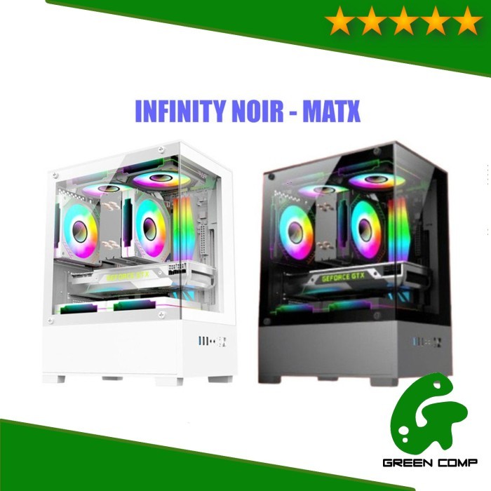 CASING PC INFINITY NOIR M-ATX BLACK / WHITE
