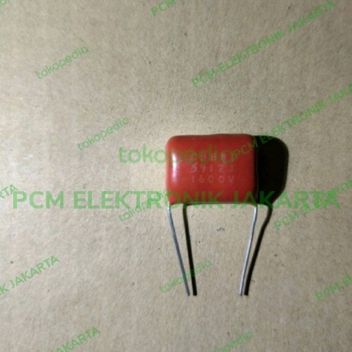 SB99 kapasitor capacitor milar 912 9n1 9.1nf 9.1 nf 1600v 1600volt 1.6kv