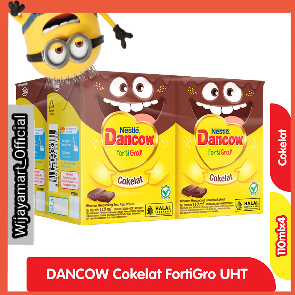 

Nestle Dancow FortiGro Susu UHT Cokelat Kotak 4 x 110 ml