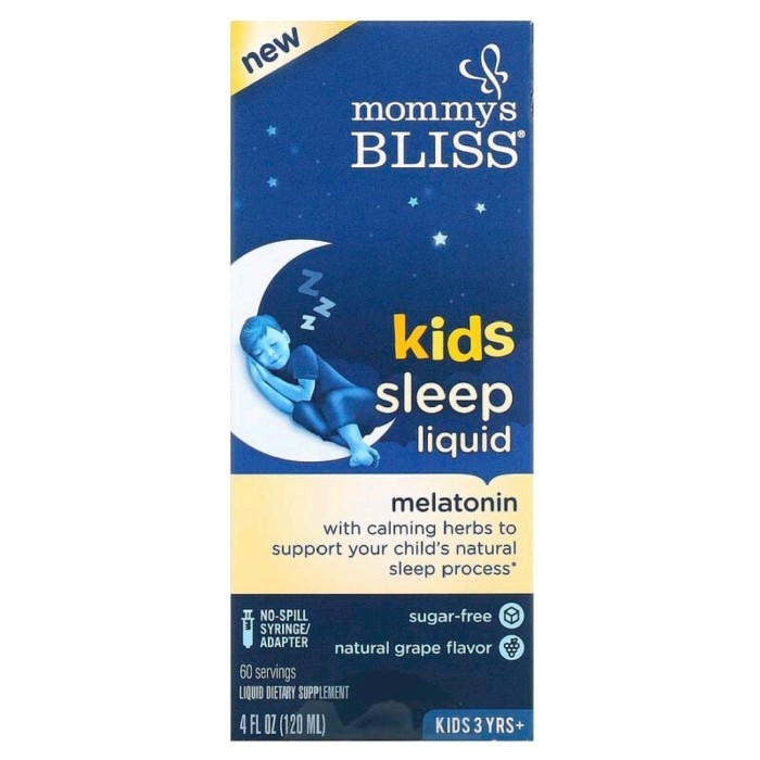 mommy's bliss kids sleep liquid melatonin 120.ml
