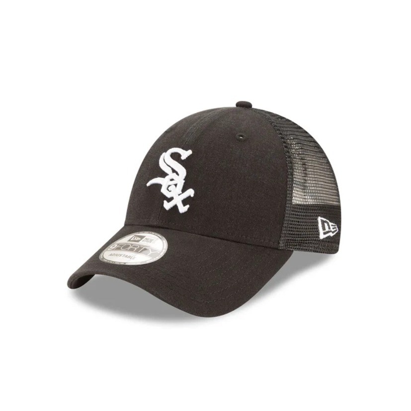 Topi Original New Era 9forty Trucker Chicago White Sox Black