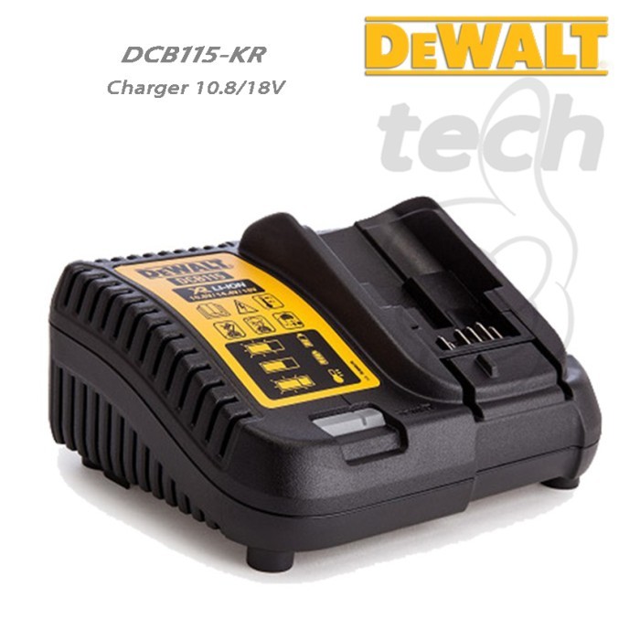 Pengisi Daya Baterai Charger 10.8 / 18V Dewalt DCB115 DCB115-KR