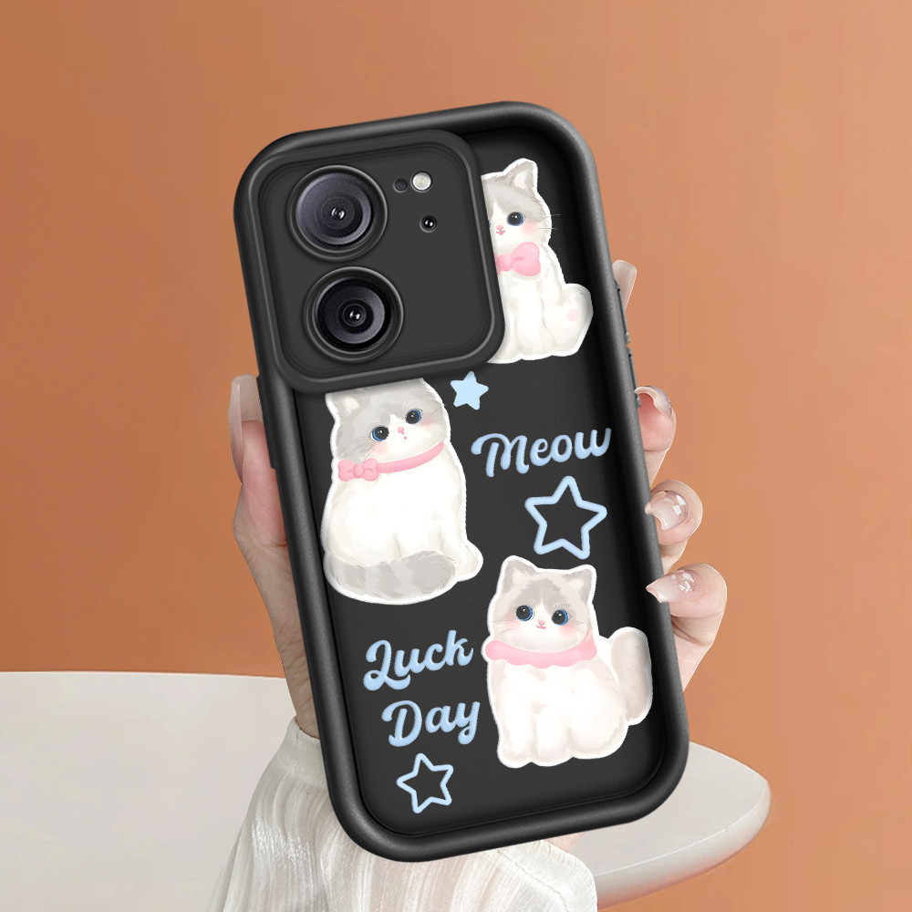 Casing Kucing Selebriti Internet Untuk For  Xiaomi Redmi K60 Ultra 13T Pro Cat Stars Phone Case Soft