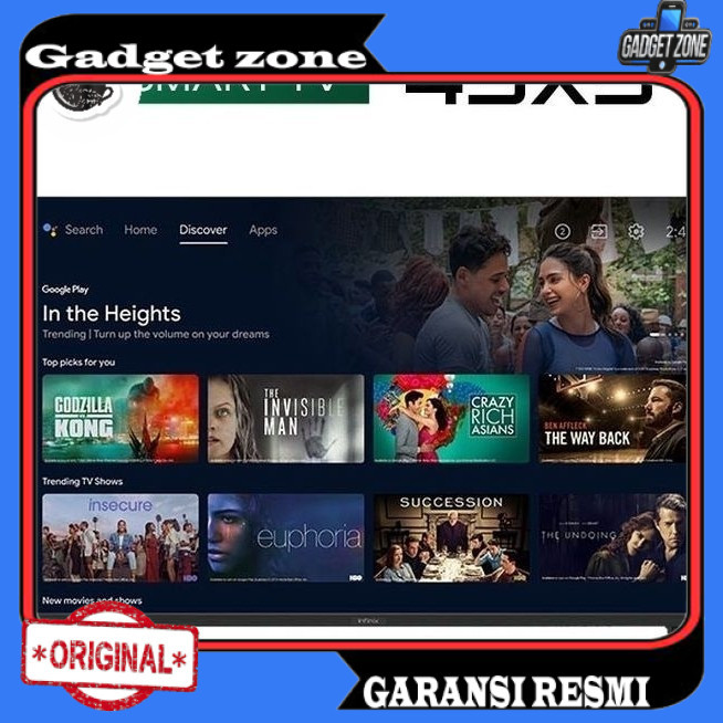 Infinix Smart Tv 43x5 | 43 inch | Dolby Audio | Android Tv | FHD Display Garansi resmi Free ongkir b