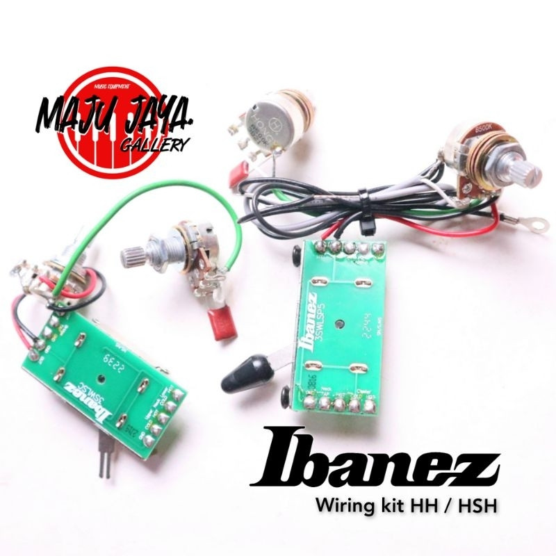 BD50 wiring set kit potensio hong switch 5 way gitar elektrik ibz HH or HSH