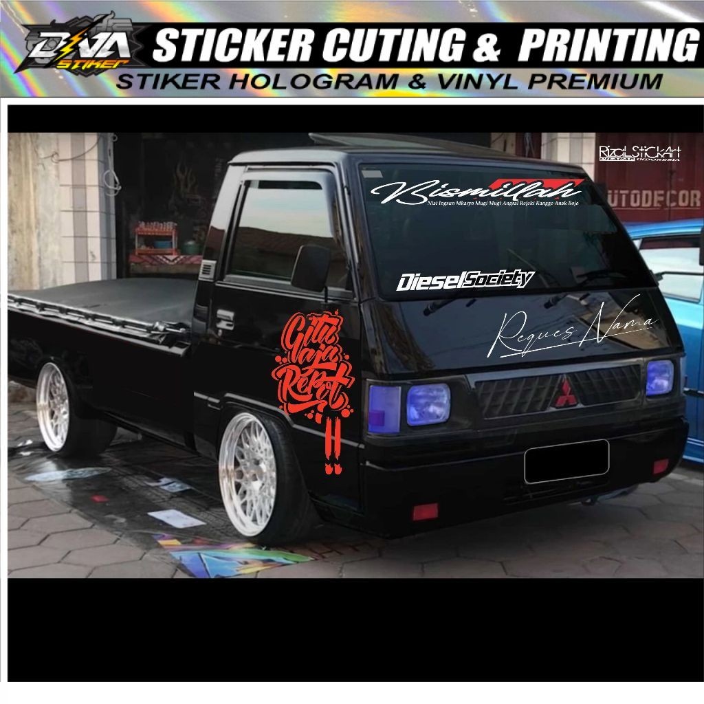 stiker l300 pick up stiker l300 pick up variasi