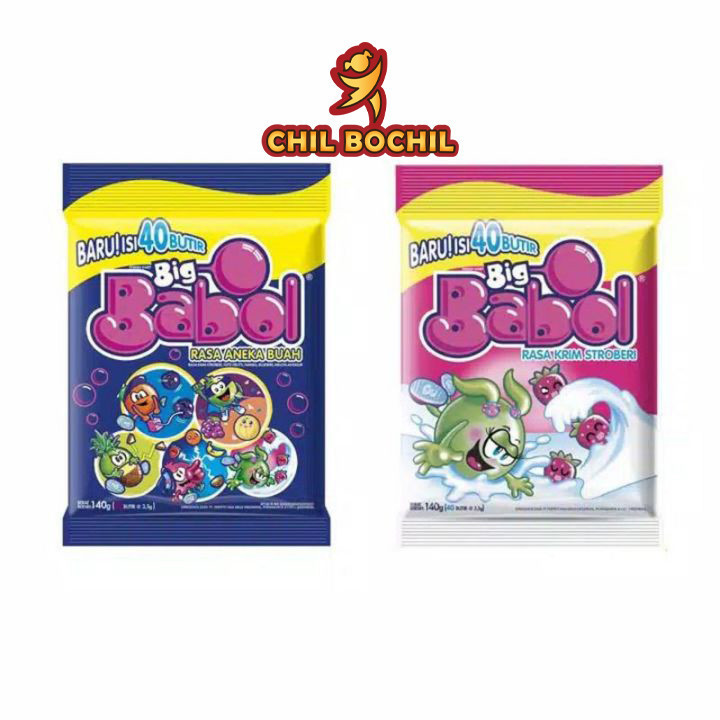 

PERMEN BIG BABOL ISI 40 - PERMEN KARET - BIG BABOL SAK CHIL BOCHIL