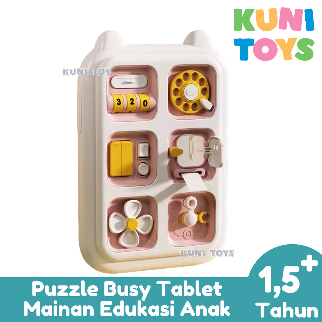 Puzzle Busy Tablet Montessori Educational Toys  Mainan Edukasi Montessori Anak 1,5+ Tahun