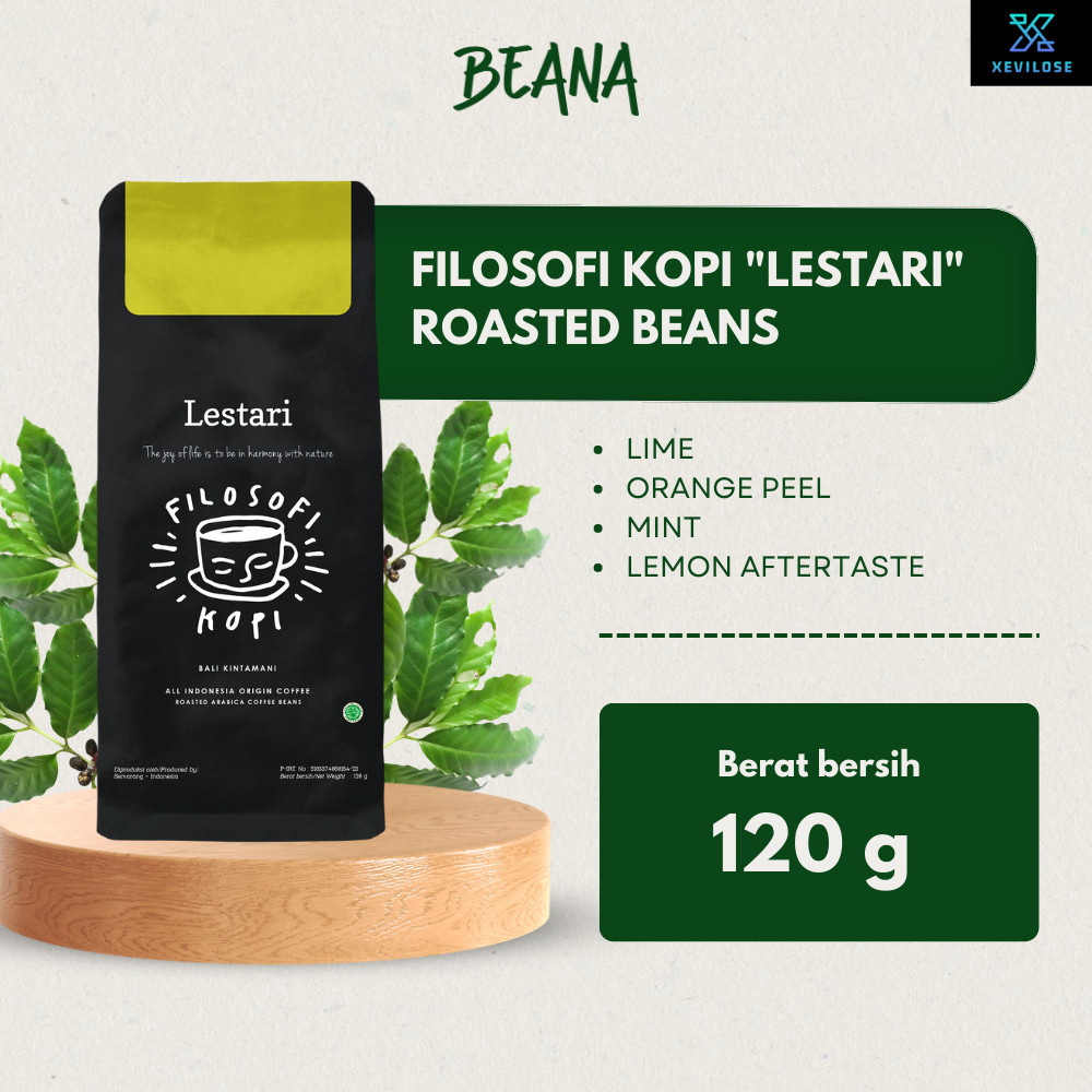 

Lestari Coffee Roasted Beans | Filosofi Kopi Bubuk 120gr - Beana Roastery Semarang