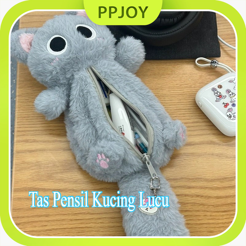 

Tas Pensil Kucing Lucu / Tas Pensil Kucing Mata Besar Kotak /Tas Pensil Lucu Tas Pensil Boneka Mewah