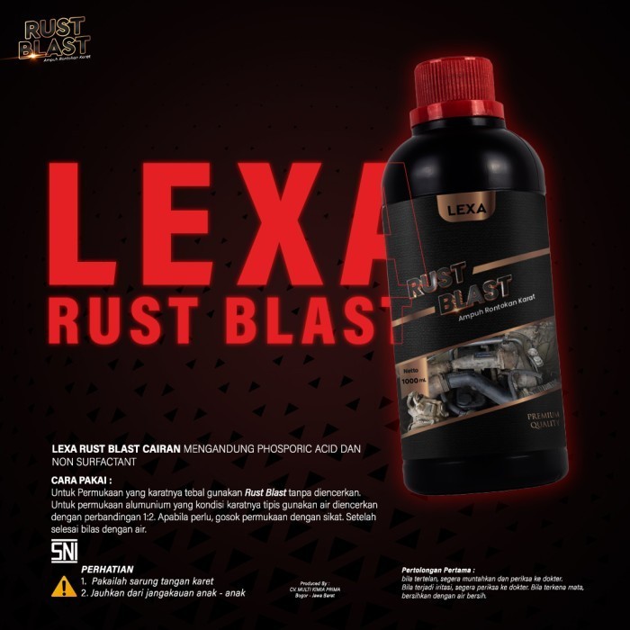 LEXA Rust Blast 250 ml free white to black