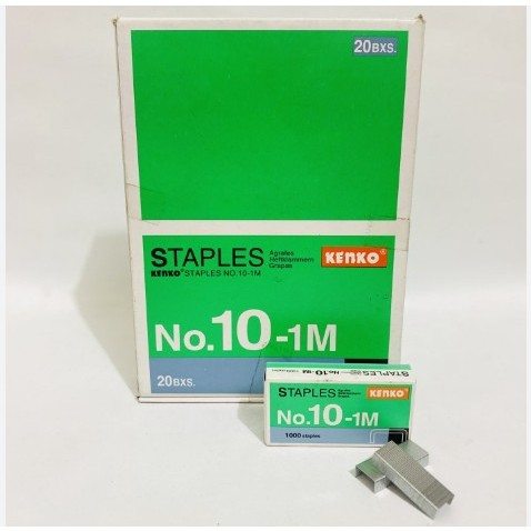 

[GROSIR] Isi Staples No 10 Kenko Refill Steples (20 box) - Stepler Hekter Jetrekan Murah - REFILL STAPLES KENKO NO.10-1M - ISI STAPLES KENKO - 1 PACK 1 PACK ISI 20 BOX