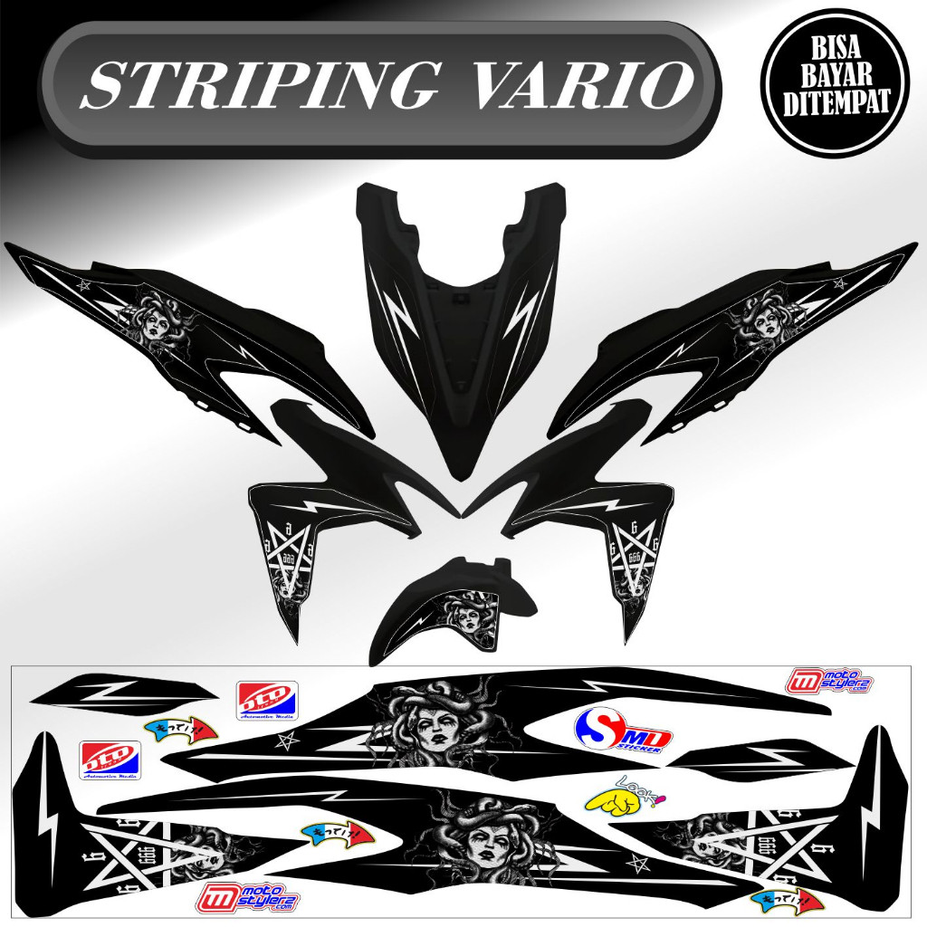 Striping Vario Led New 125 / 150 Sticker Medusa