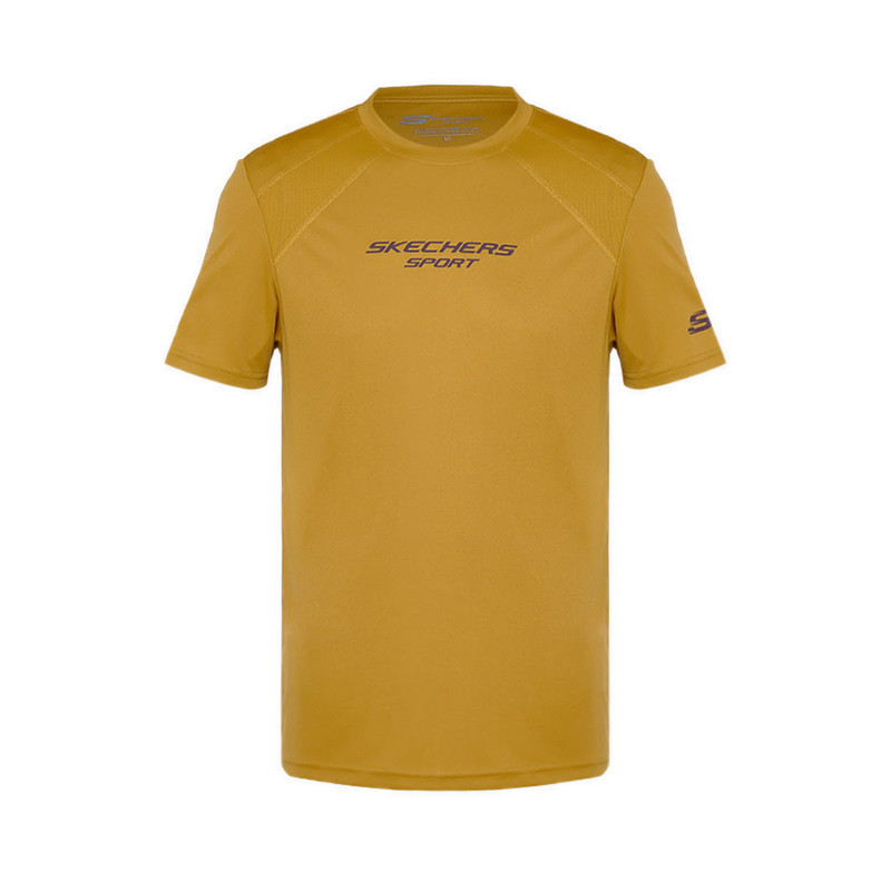 EF68UI Skechers Men Running T-Shirt - Yellow