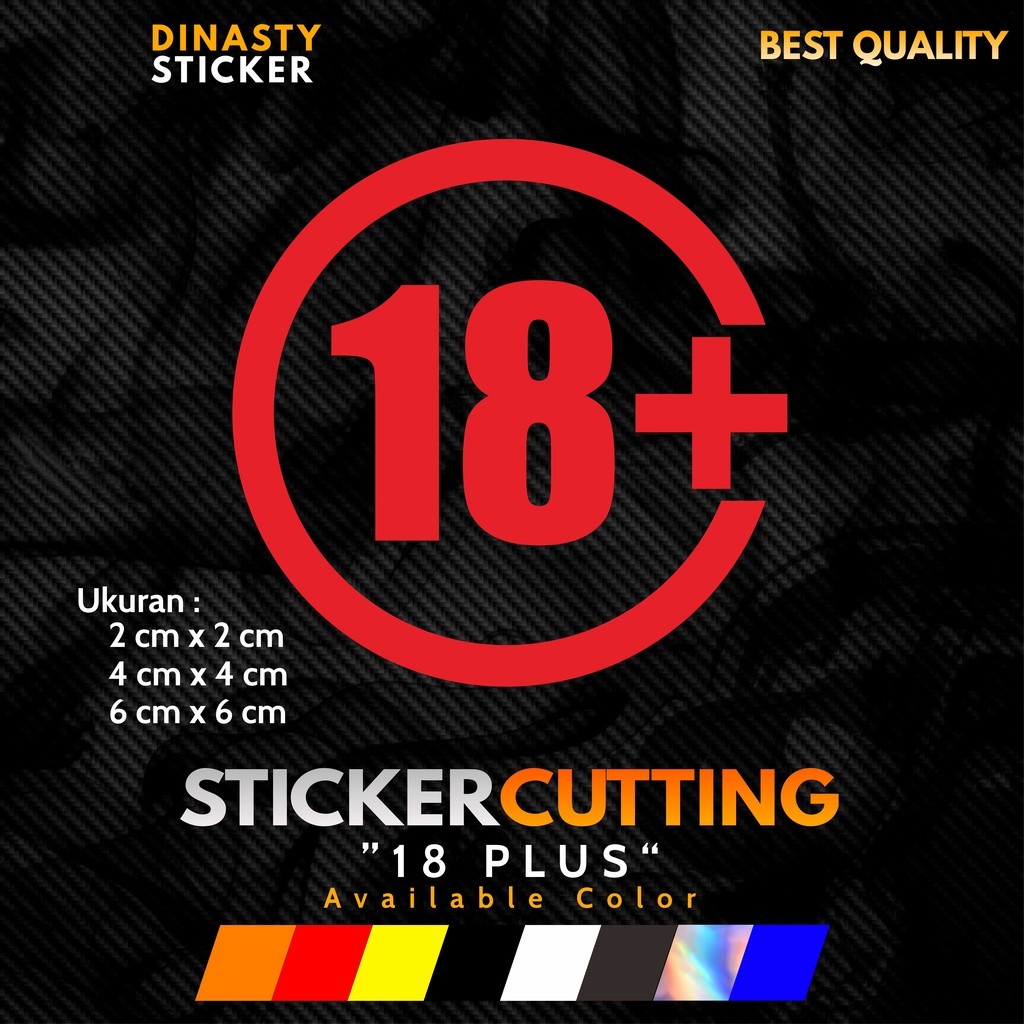 

STICKER STIKER CUTTING LOGO 18 + 18 PLUS
