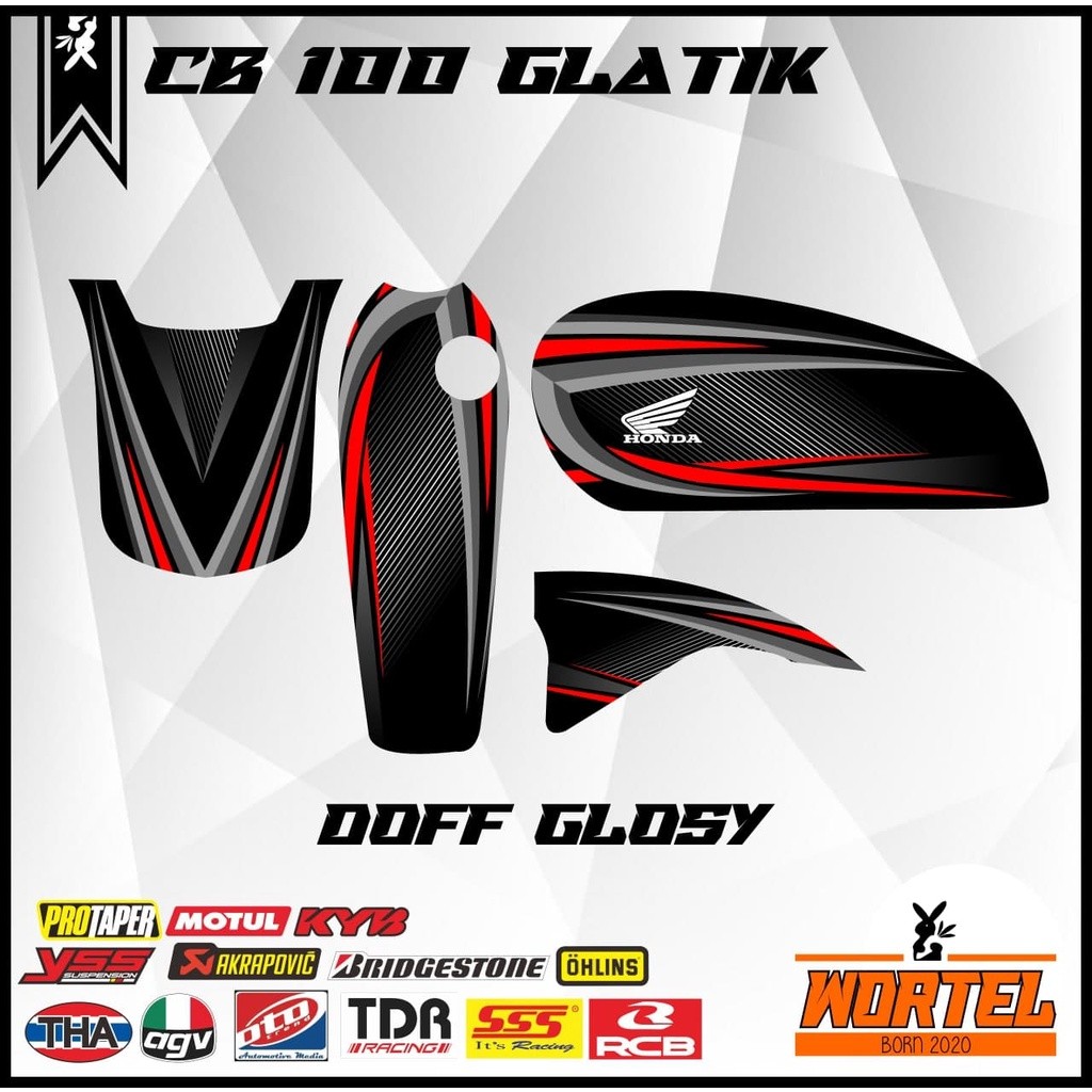 Striping Cb 100 Stiker Lis Decal Motor Cb Terbaru Banyak Motif