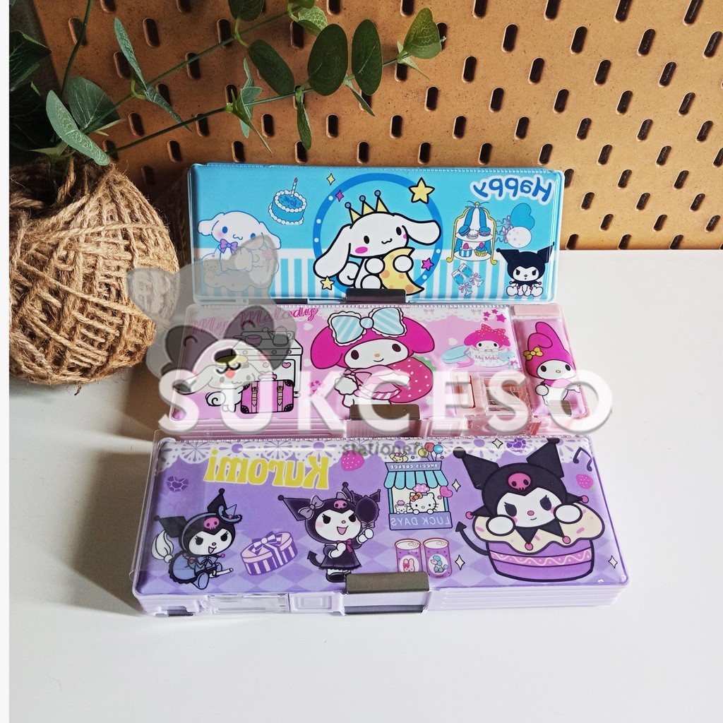 

Fancy Tempat Pensil Magnet Motif Sanrio 8200SLO-2 Pencil Hard Case Kotak Besar