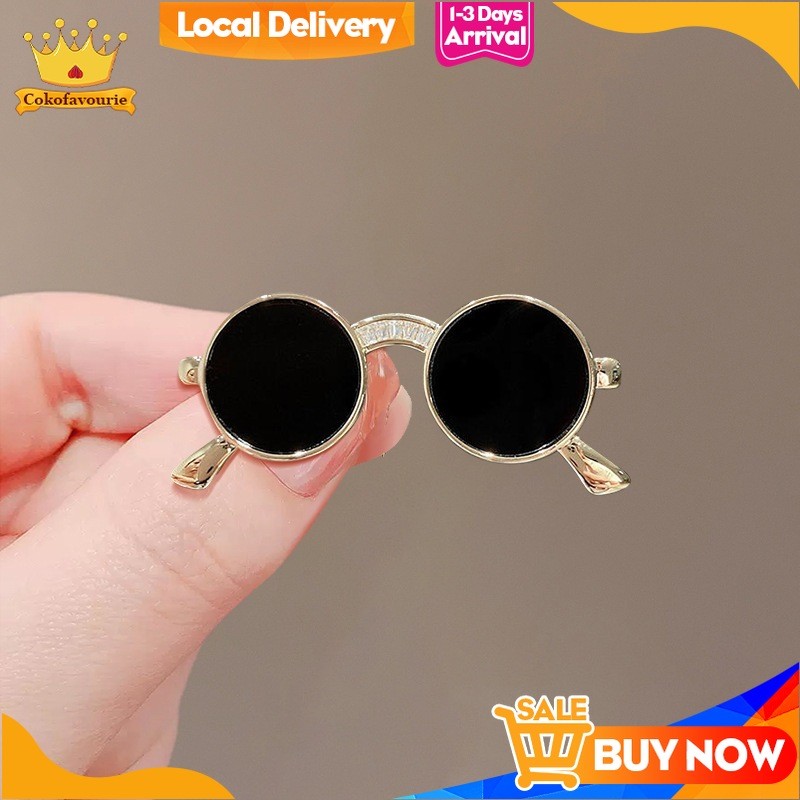 COD Bros Kacamata Hitam Retro Bros Unik Jilbab Bros Mini Bros Lucu Kecil Korea Fashion Gaya Jepang P