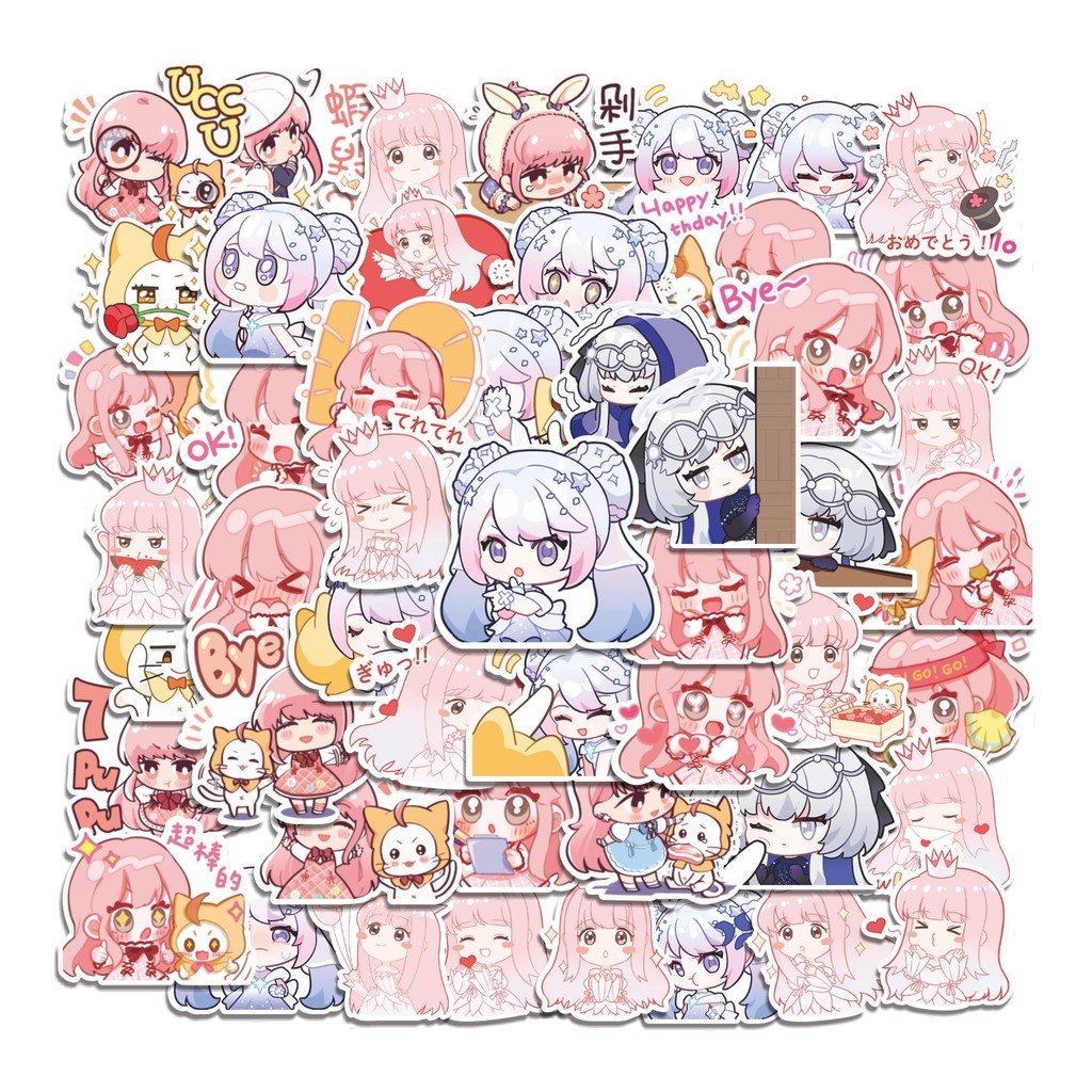 

COD 50 Pcs Stiker Shining Nikki Lucu Anti Air Untuk Dekorasi Notebook Sepeda Skateboard Handphone