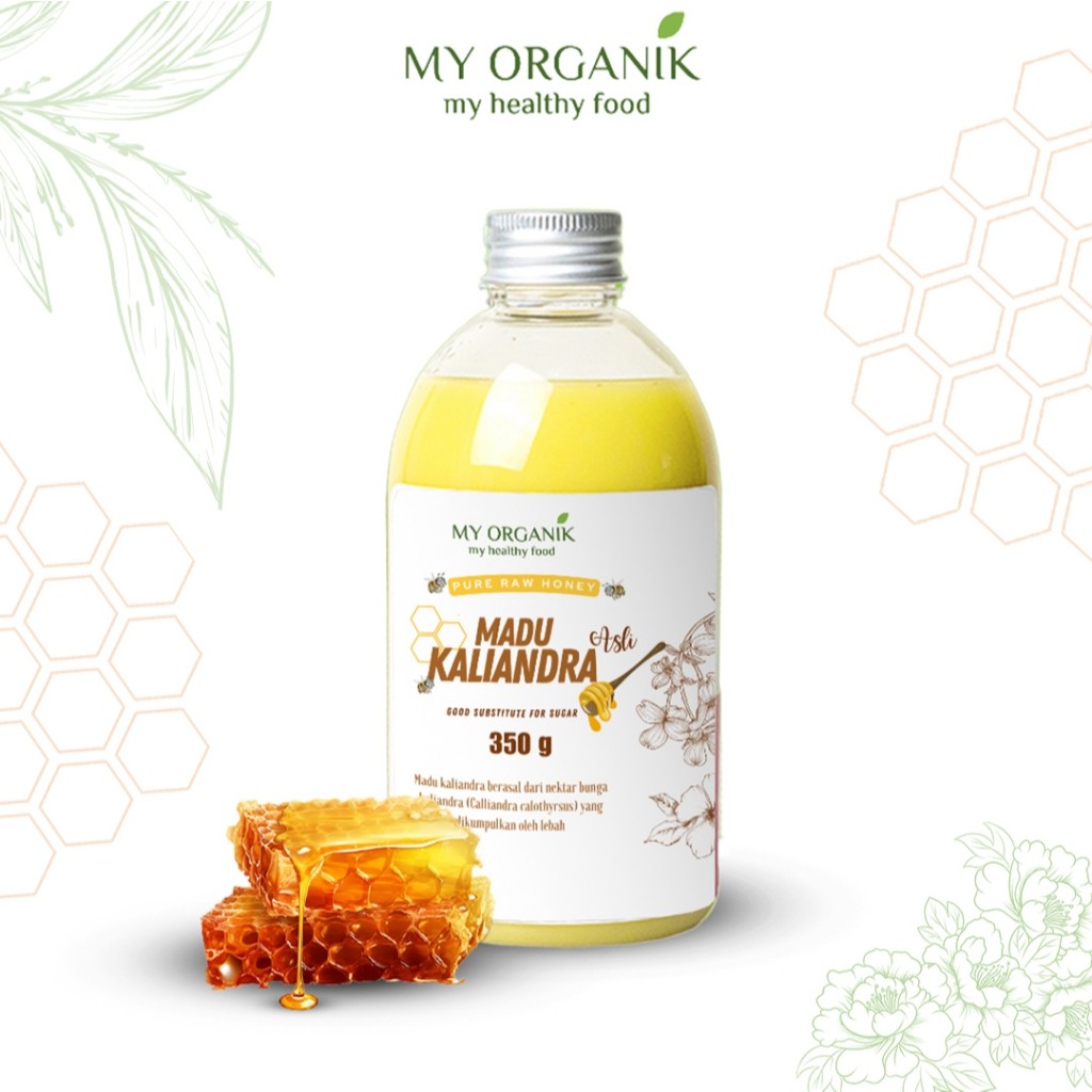 

My Organik Pure Madu Raw Kaliandra Premium Quality 100% Murni Original 350 gr