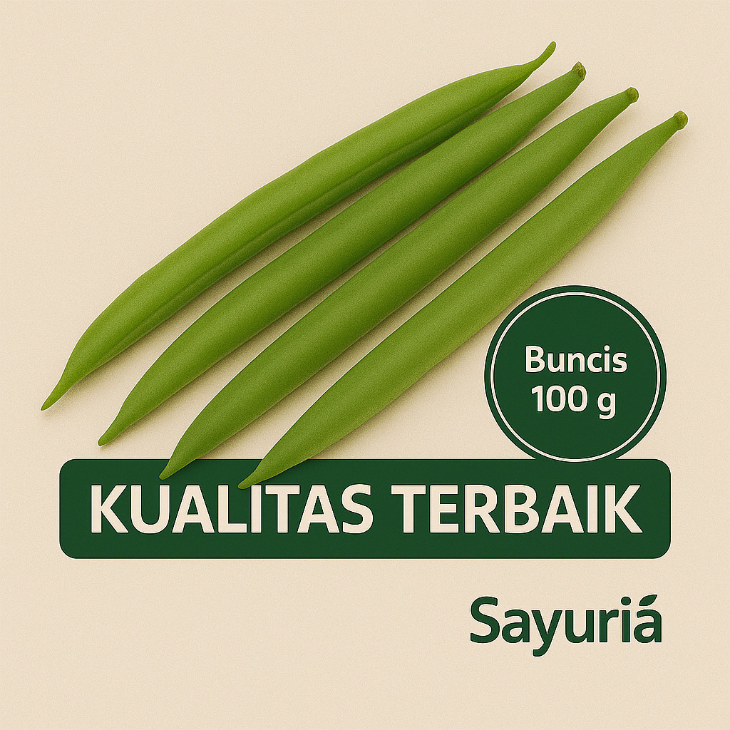 

Sayuria – Buncis Segar 480gr | Sayuran Hijau Sehat, Cocok untuk Tumis & Oseng