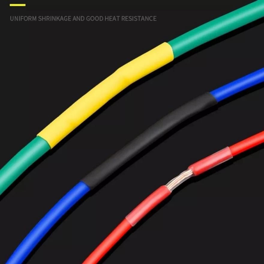 

isolasi Kabel Bakar 328 Pcs Selongsong Pelapis Pelindung Isolasi Kabel Insulasi Heat Shrink Tube 328 PCS