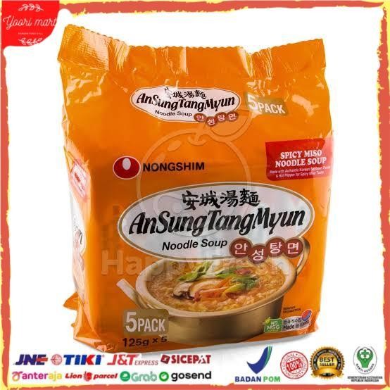 

Nongshim Angsung TangMyum Soup Noodle Halal Mui 1 pak isi 5 pcs
